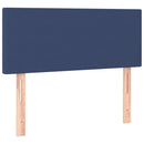 sengegavl 80x5x78/88 cm stof blå