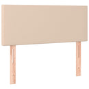 sengegavl 80x5x78/88 cm kunstlæder cappuccinofarvet