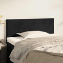 sengegavl 80x5x78/88 cm fløjl sort