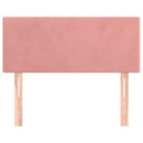 sengegavl 80x5x78/88 cm fløjl pink