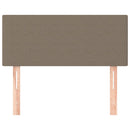 sengegavl 90x5x78/88 cm stof gråbrun