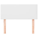 sengegavl 90x5x78/88 cm kunstlæder hvid