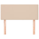 sengegavl 90x5x78/88 cm kunstlæder cappuccinofarvet