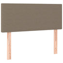sengegavl 100x5x78/88 cm stof gråbrun