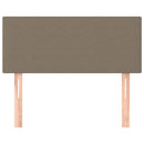 sengegavl 100x5x78/88 cm stof gråbrun