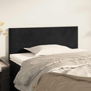 sengegavl 100x5x78/88 cm fløjl sort