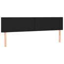 sengegavle 160x5x78/88 cm kunstlæder sort