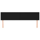 sengegavle 180x5x78/88 cm stof sort