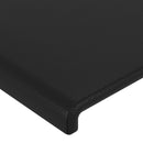 sengegavle 180x5x78/88 cm kunstlæder sort
