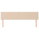 sengegavle 180x5x78/88 cm kunstlæder cappuccinofarvet