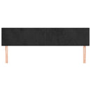 sengegavle 180x5x78/88 cm fløjl sort