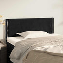 sengegavl 80x5x78/88 cm fløjl sort