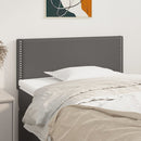sengegavl 100x5x78/88 cm kunstlæder grå