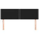 sengegavle 144x5x78/88 cm stof sort