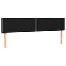 sengegavle 180x5x78/88 cm stof sort