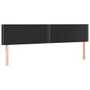 sengegavle 180x5x78/88 cm kunstlæder sort