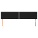 sengegavle 200x5x78/88 cm stof sort