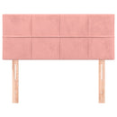 sengegavl 80x5x78/88 cm fløjl pink