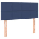sengegavl 90x5x78/88 cm stof blå