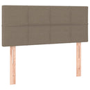sengegavl 100x5x78/88 cm stof gråbrun