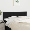 sengegavle 144x5x78/88 cm stof sort