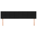 sengegavle 180x5x78/88 cm stof sort