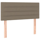 sengegavl 80x5x78/88 cm stof gråbrun