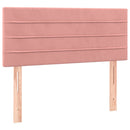 sengegavl 80x5x78/88 cm fløjl pink