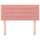 sengegavl 80x5x78/88 cm fløjl pink