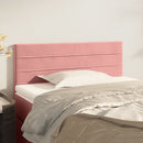 sengegavl 80x5x78/88 cm fløjl pink