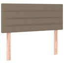 sengegavl 90x5x78/88 cm stof gråbrun
