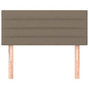 sengegavl 90x5x78/88 cm stof gråbrun