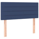 sengegavl 90x5x78/88 cm stof blå