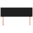 sengegavle 144x5x78/88 cm stof sort