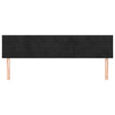 sengegavle 180x5x78/88 cm fløjl sort