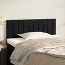 sengegavl 80x5x78/88 cm fløjl sort
