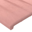 sengegavl 80x5x78/88 cm fløjl pink