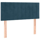 sengegavl 90x5x78/88 cm fløjl mørkeblå