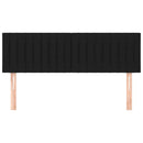 sengegavle 144x5x78/88 cm stof sort