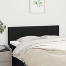 sengegavle 144x5x78/88 cm stof sort