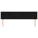 sengegavle 180x5x78/88 cm fløjl sort