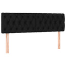 sengegavle 144x7x78/88 cm stof sort
