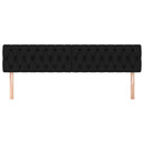 sengegavle 180x7x78/88 cm stof sort