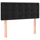 sengegavl 80x5x78/88 cm fløjl sort