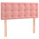 sengegavl 80x5x78/88 cm fløjl pink