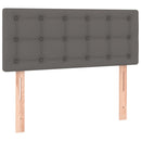 sengegavl 90x5x78/88 cm kunstlæder grå