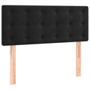 sengegavl 90x5x78/88 cm fløjl sort