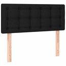 sengegavl 100x5x78/88 cm stof sort