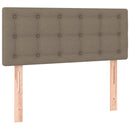 sengegavl 100x5x78/88 cm stof gråbrun