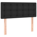 sengegavl 100x5x78/88 cm kunstlæder sort